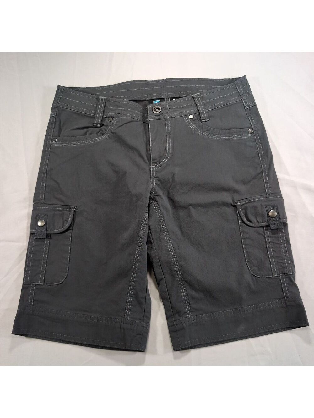 KÜHL Women's Gray Cargo Shorts Size 8 NWOT